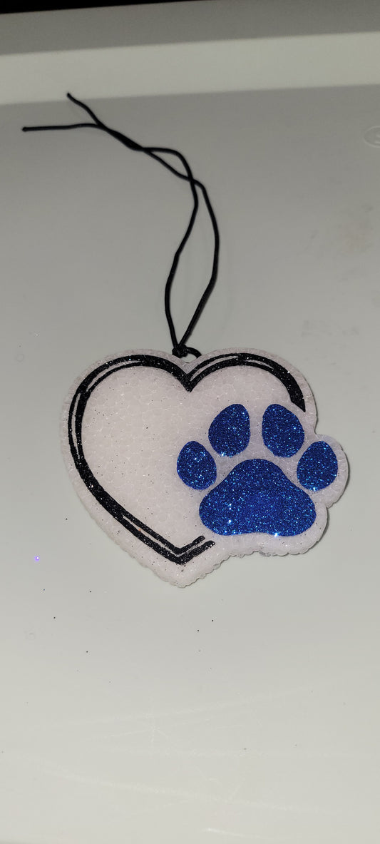 Heart Paw Car Freshie