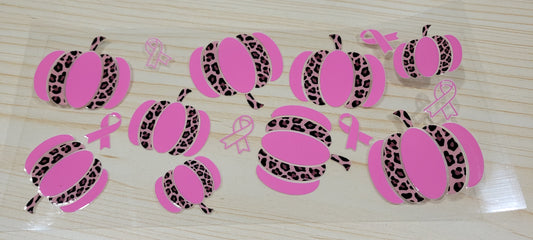 Breast cancer pumpkins