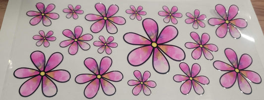 Pink Flowers Decal