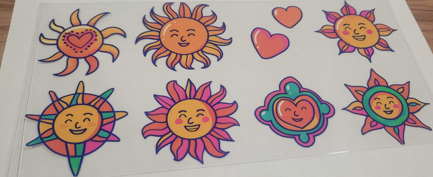 Sun & Heart Decal