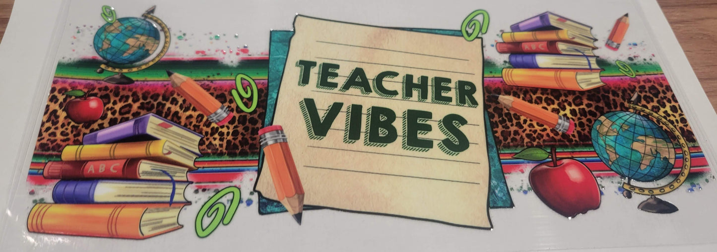 Teacher Vibes Decal