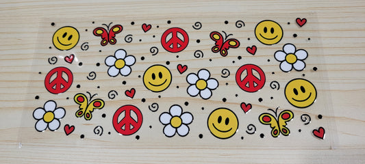Peace sign smiley