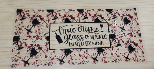 True Crime Wine Glass wrap